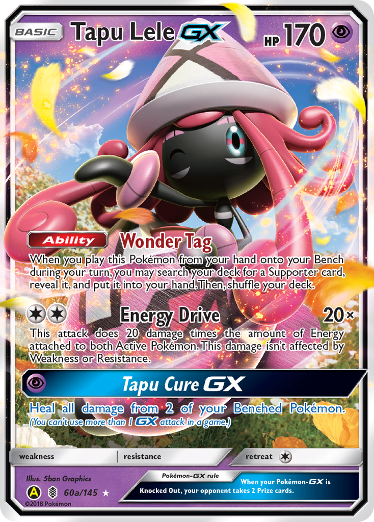 Tapu Lele GX - 60a/145/145 - Alternate Art Promos Holofoil