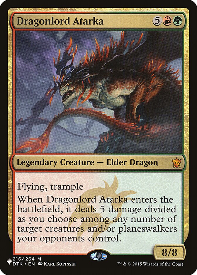 Dragonlord Atarka (LIST-216/264) - The List