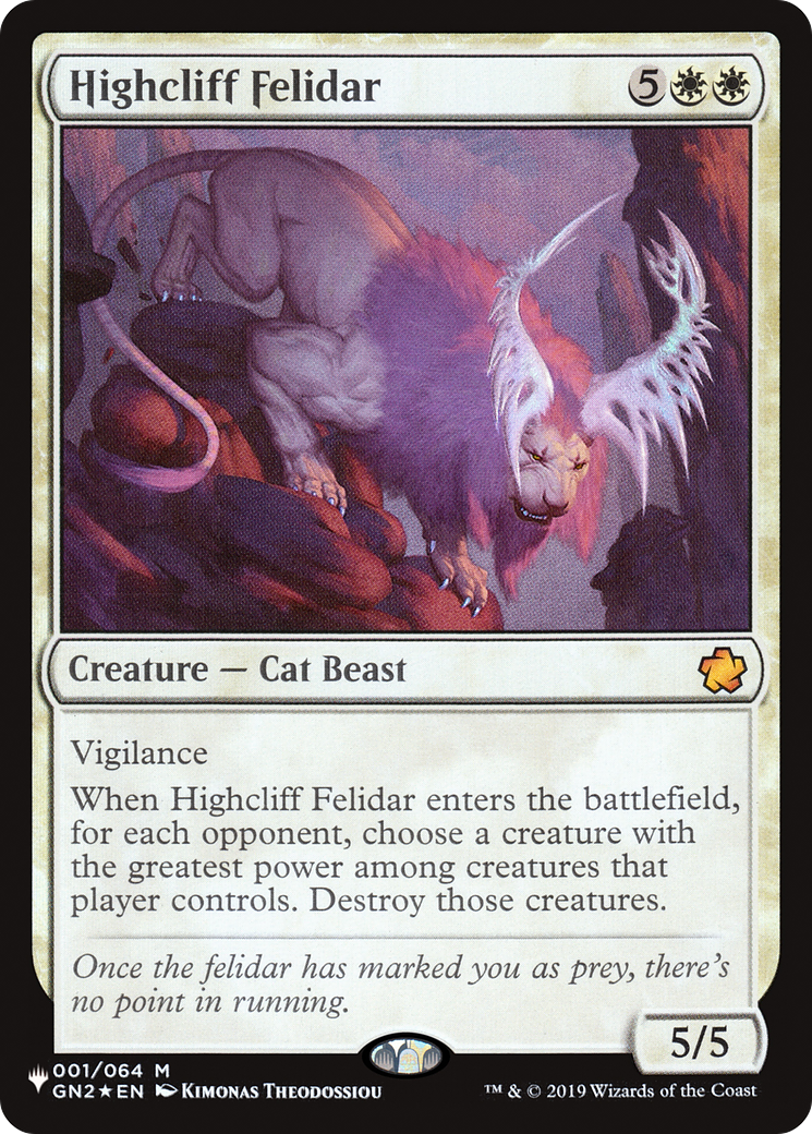 Highcliff Felidar (LIST-001/064) - The List