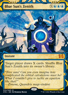 Blue Sun's Zenith (STA-012) - Strixhaven Mystical Archive: (Showcase) (Borderless)