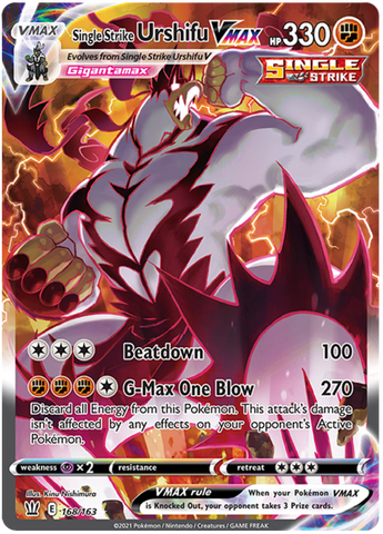Single Strike Urshifu VMAX (Alternate Art Secret) 168/163 - SWSH05 Battle Styles Holofoil