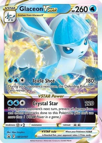 Glaceon VSTAR - SWSH197 - Jumbo Cards Holofoil