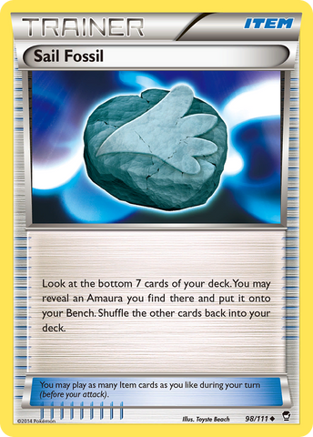 Sail Fossil 98/111 - XY  Furious Fists