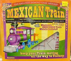 Double 12 Dominoes Mexican Train with Case