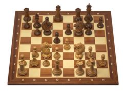 Folding Walnut Wood Chess Set 11.5 Inches