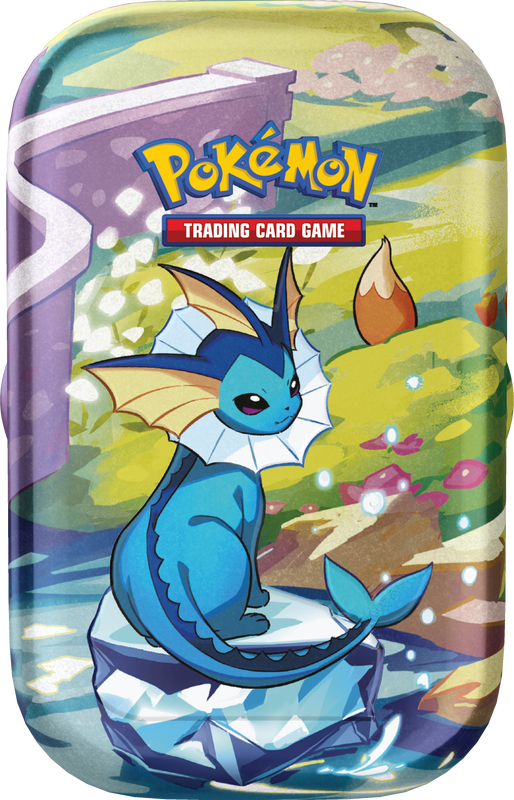 [Pre-Order Coming Soon] Scarlet & Violet Prismatic Evolutions Mini Tin Vaporeon