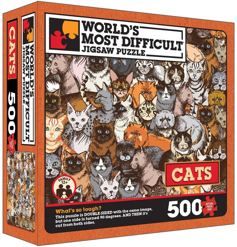 World's Most Difficult Cats 500Pc Puzzle