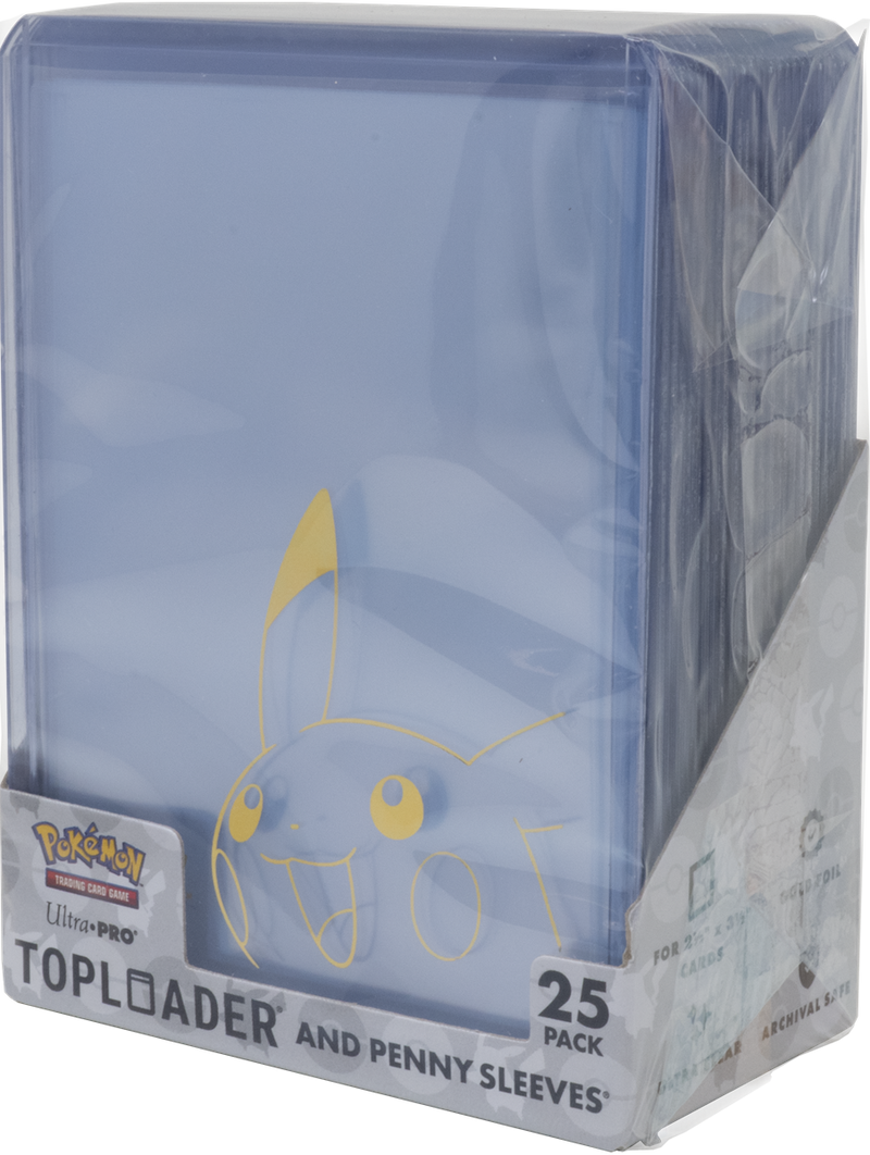Ultra Pro Regular Toploader 3"x4" Pikachu & Penny Sleeve Combo Pack