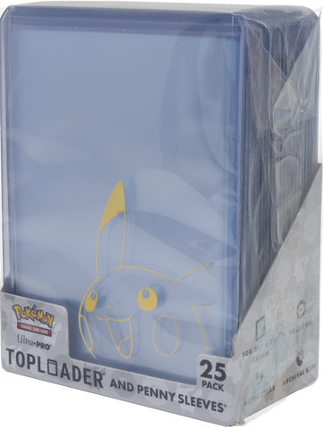Ultra Pro Regular Toploader 3"x4" Pikachu & Penny Sleeve Combo Pack