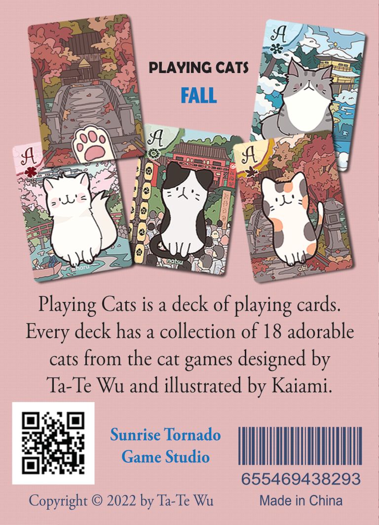 Cats Playing Cards Fall Edition