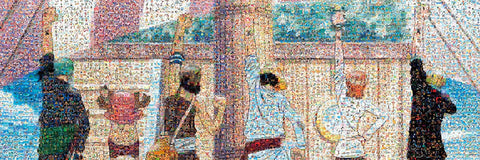 One Piece Mosaic Art Sign of Friends 1000Pc Puzzle