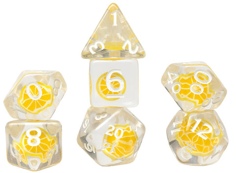 Sirius Dice Fruit Slice Lemon Polyhedral 7-Die Set