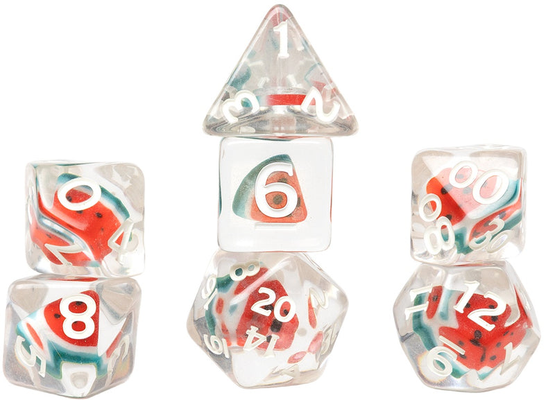 Sirius Dice Fruit Slice Watermelon Polyhedral 7-Die Set