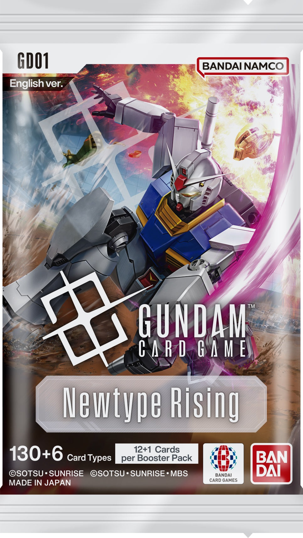 【新品】GUNDAM CARD GAME Newtype Rising 6box Gundam Trading Card Game Newtype Rising Booster Box GD-01 24