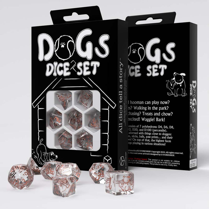 Dogs Dice Bubbles 7-Die Set