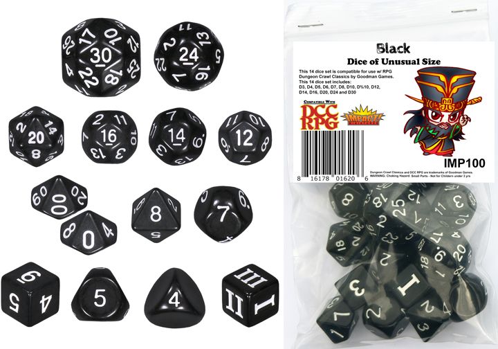 DCC Black Dice Set