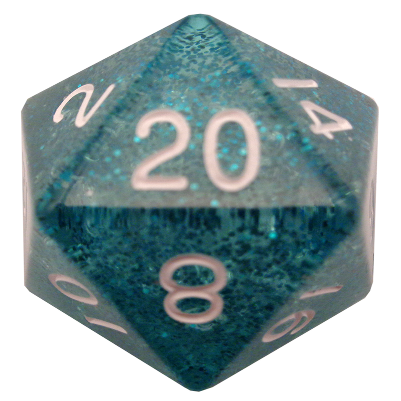 FanRoll Mega Acrylic 35mm D20 Ethereal Light Blue