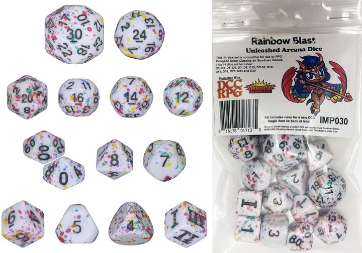 DCC Rainbow Blast Dice Set