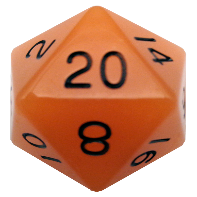 FanRoll Mega Acrylic 35mm D20 Glow Orange with Black