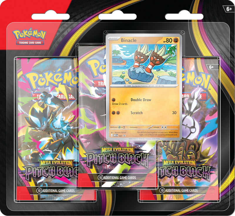 Mega Evolution Pitch Black 3 Pack Blister Binacle