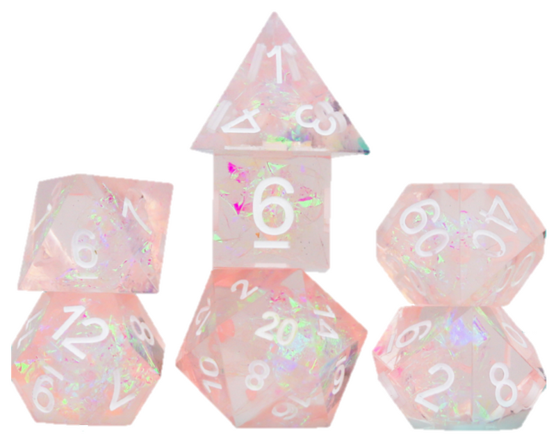 Sirius Dice Pink Fairy Polyhedral 7-Die Set