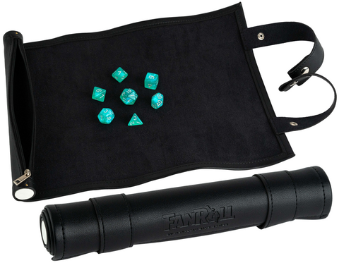 Fanroll Scroll Dice Mat Black