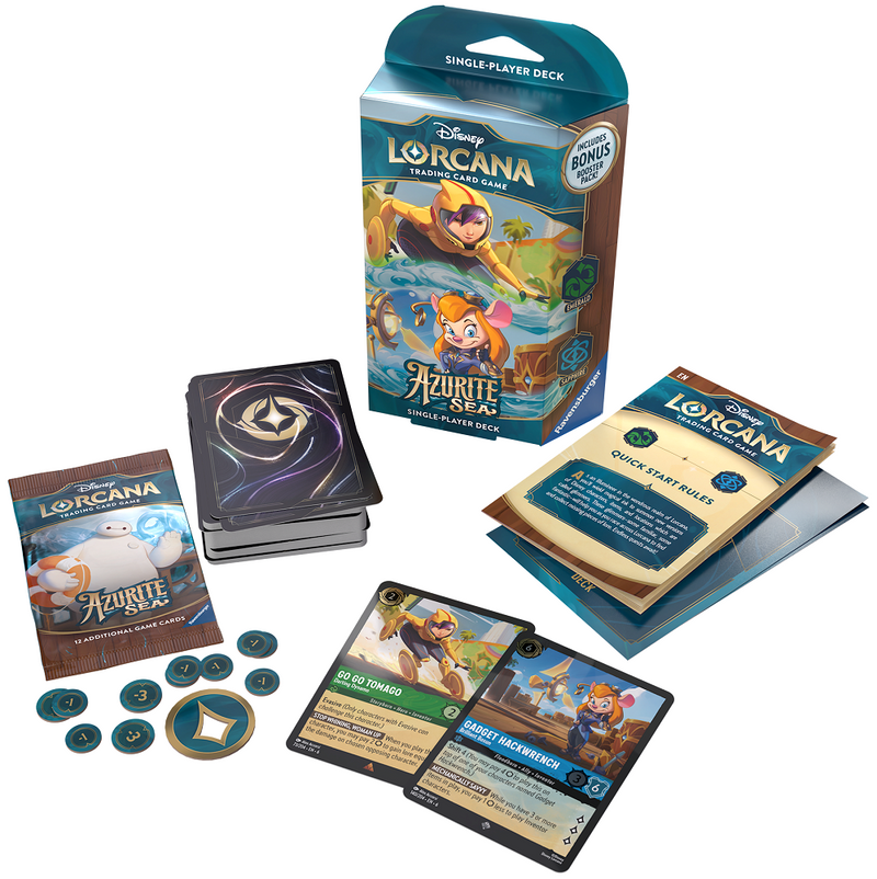 Disney Lorcana Azurite Sea Starter Deck Emerald & Sapphire