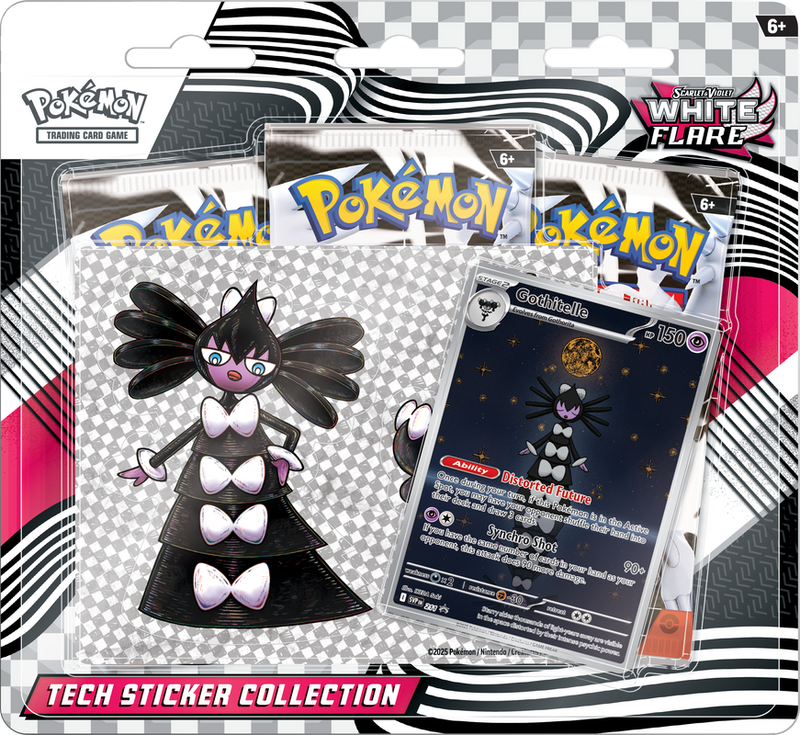 [1 Per Person] Scarlet & Violet White Flare Tech Sticker Collection Gothitelle