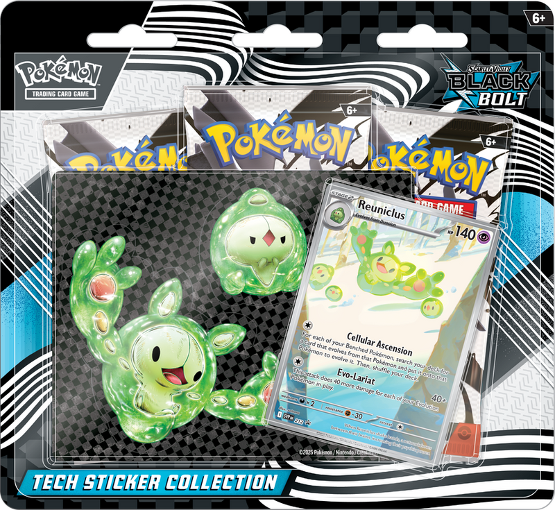 [1 Per Person] Scarlet & Violet Black Bolt Tech Sticker Collection Reuniclus
