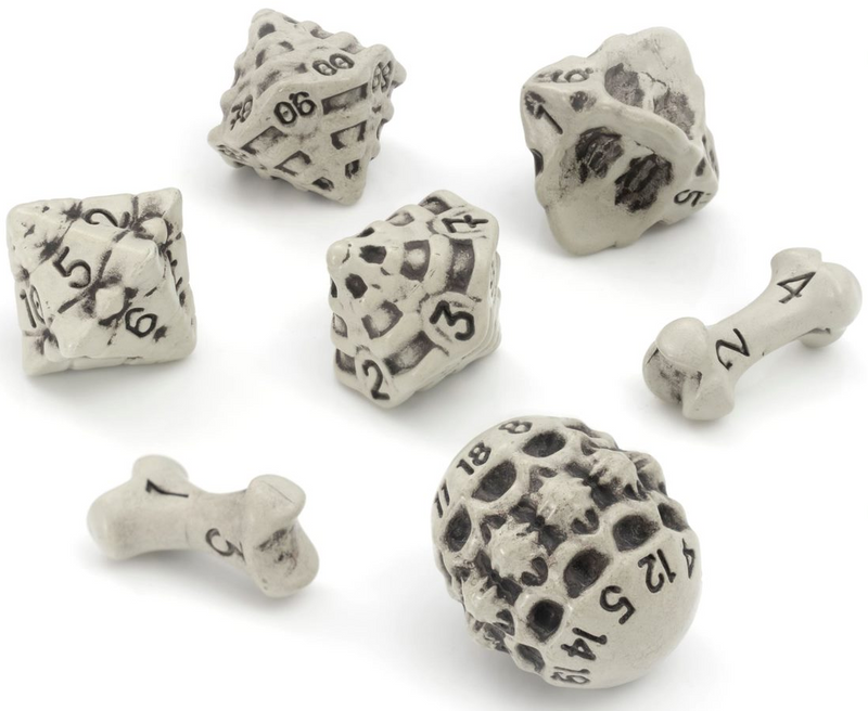 Lynx Skull & Bone 7-Die Set White