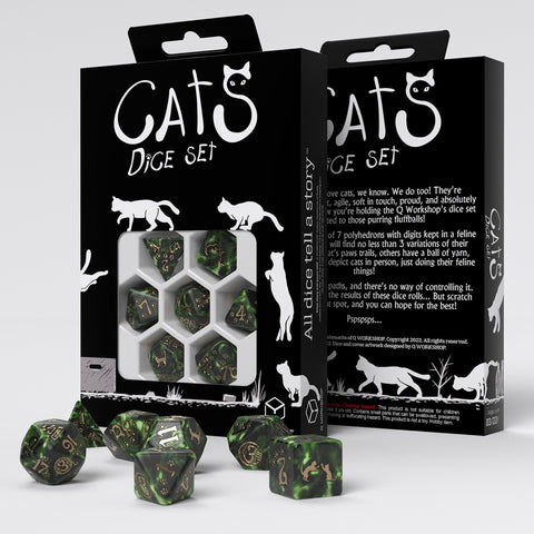 Cats Dice Pixel 7-Die Set