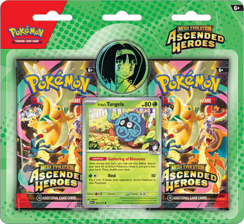 [Pre-Order] Mega Evolution Ascended Heroes 2 Pack Blister Erika