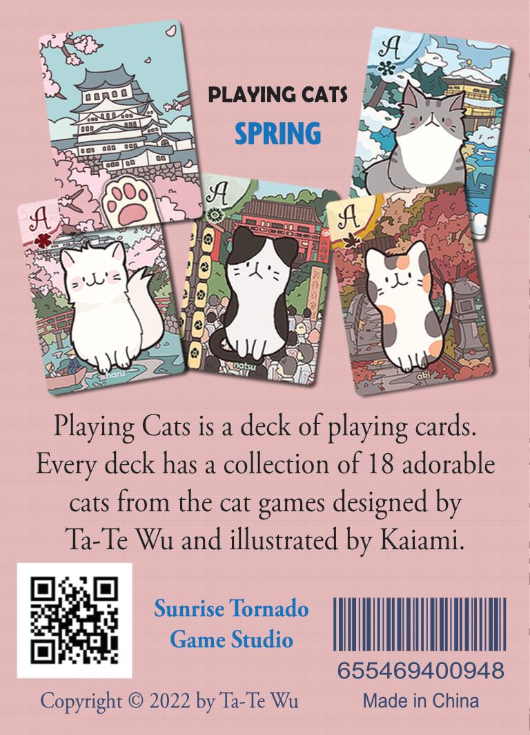 Cats Playing Cards Spring Edition