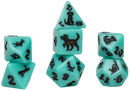 Sirius Dice Animals Seafoam Shepherd Polyhedral 7-Die Set