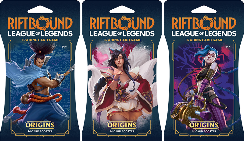 Riftbound League of Legends Trading Card Game Origins Sleeved Booster Pack