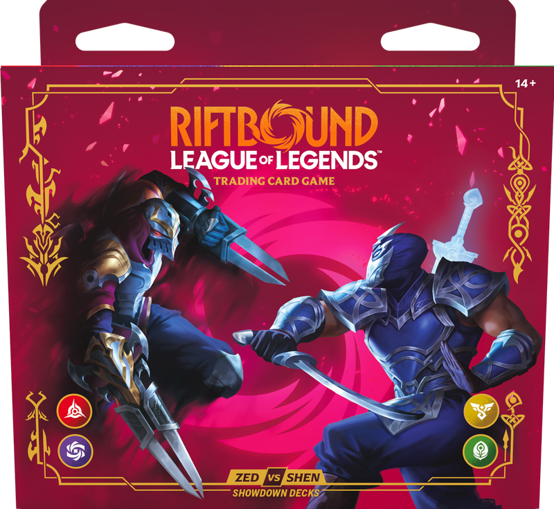 [Pre-Order] Riftbound League of Legends Trading Card Game Vendetta Zed vs Shen Showdown Decks