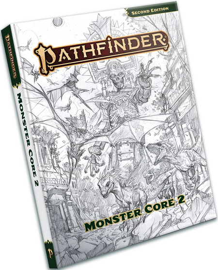 Pathfinder Monster Core 2 Sketch Cover