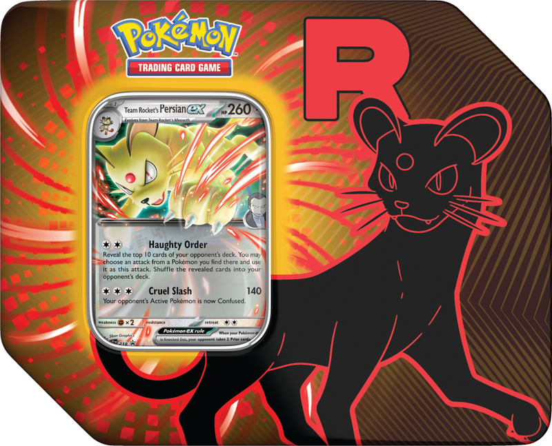 Pokemon Team Rocket Tin Persian