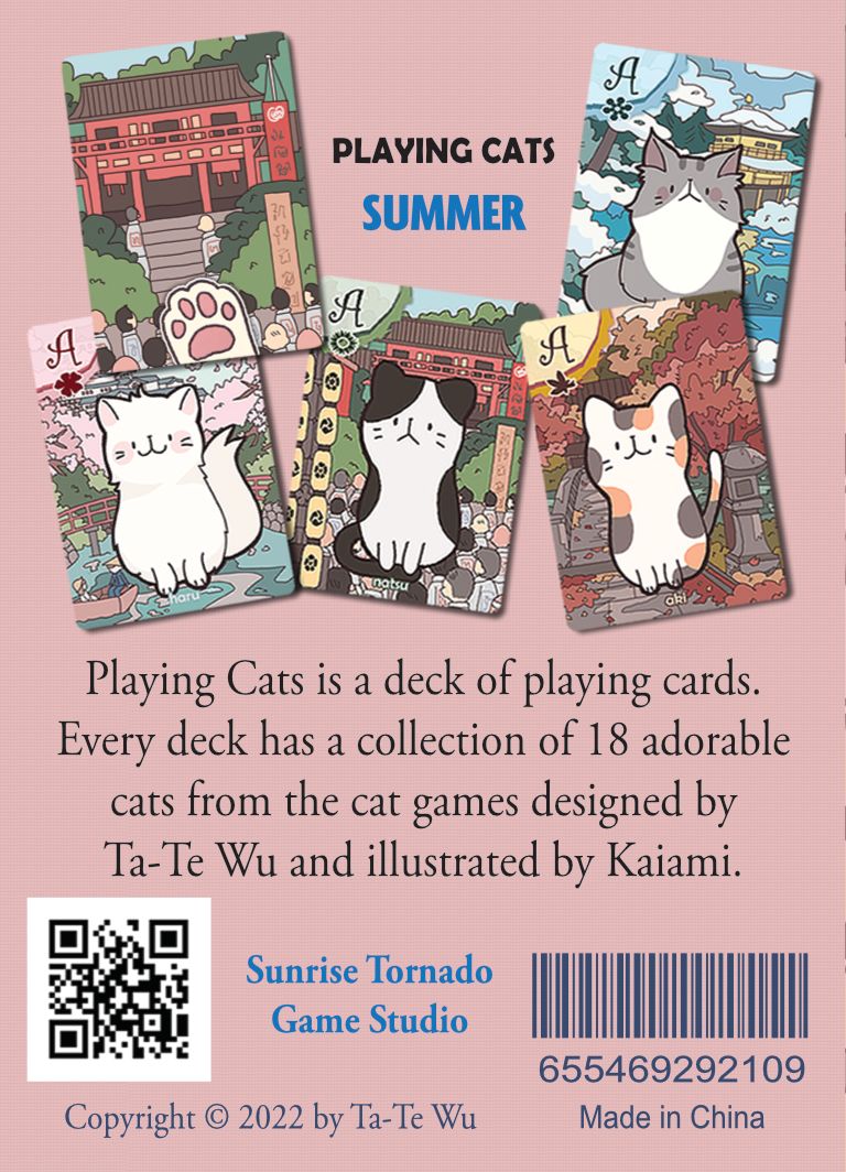 Cats Playing Cards Summer Edition