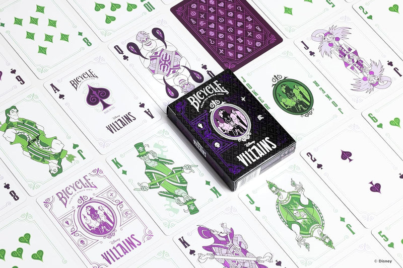 Bicycle Playing Cards Disney Villains Purple