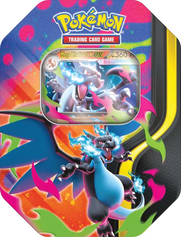 Pokemon Mega Charizard Tin Mega Charizard X