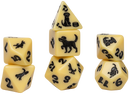 Sirius Dice Animals Golden Pup Polyhedral 7-Die Set