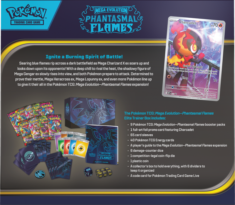 Mega Evolution Phantasmal Flames Elite Trainer Box