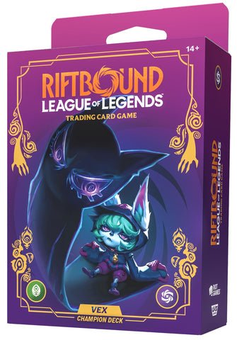 Riftbound League of Legends Trading Card Game Unleashed Vex Champion Deck