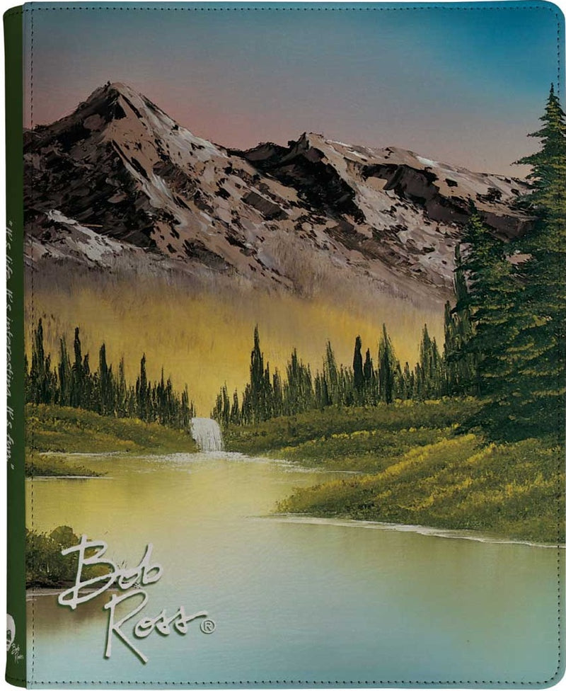 9 Pocket Zippered Pro Binder Bob Ross Mountain Retreat