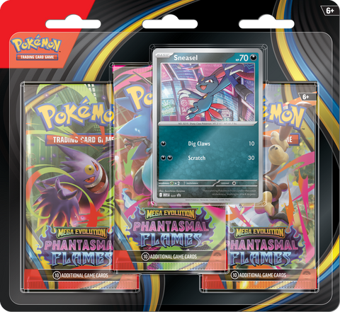 Mega Evolution Phantasmal Flames 3 Pack Blister Sneasel
