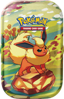 Scarlet & Violet Prismatic Evolutions Mini Tin Flareon