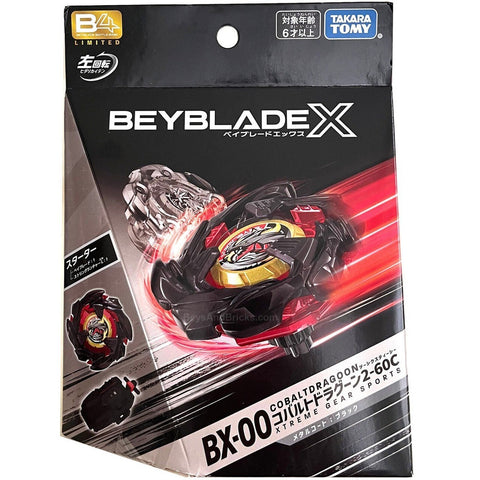Beyblade X BX-00 Cobalt Dragoon 2-60C Metal Coat Black
