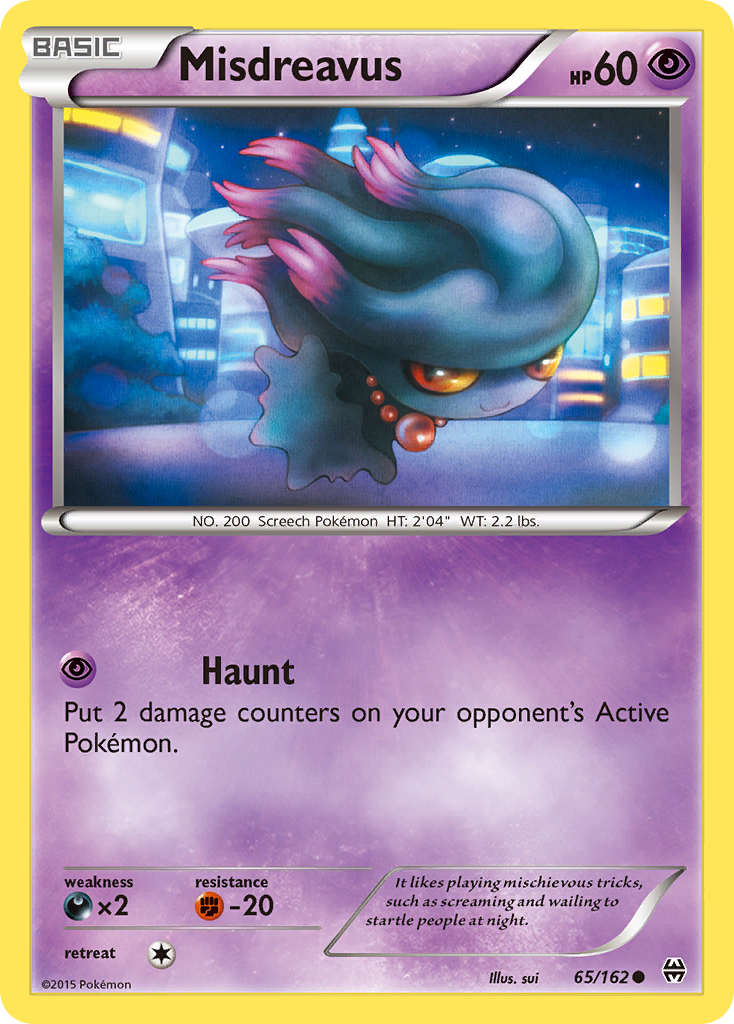 Misdreavus 65/162 - XY  BREAKthrough