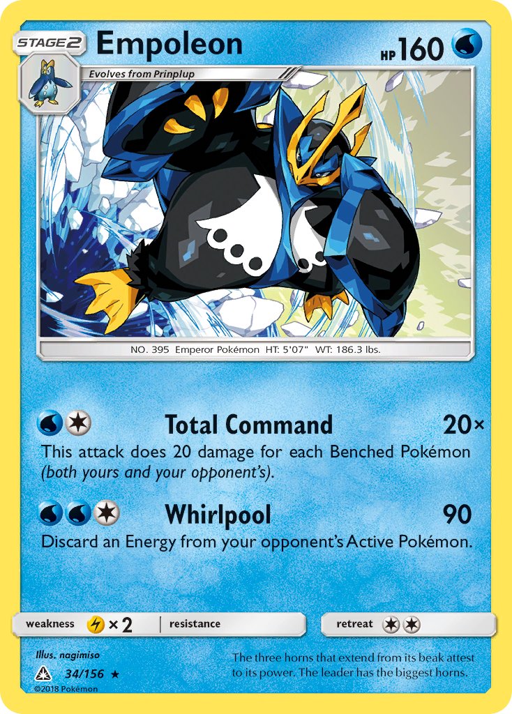 Empoleon - 34/156 (Cracked Ice Holo) - Deck Exclusives Holofoil